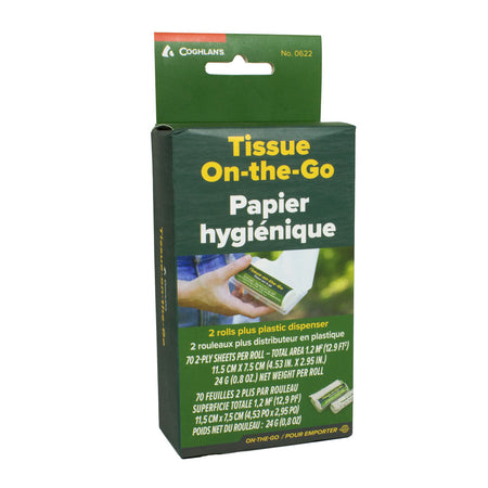 Coghlan's Tissue on the Go With Plastic Dispensers - Pack of 2