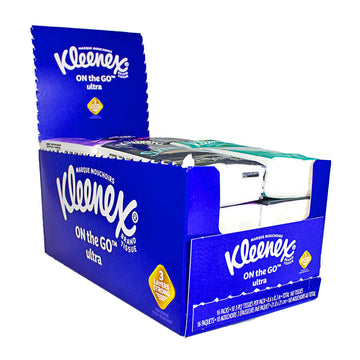 Kleenex Pocket Pack Tissues In Display Box - Pack of 10
