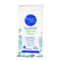 No-Rinse Bathing Wipes - Pack of  8