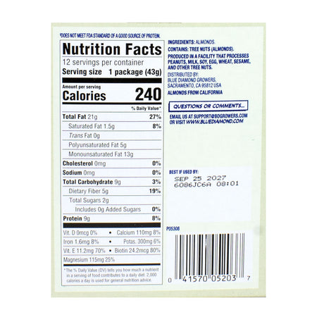 Blue Diamond Almonds - 1.5 oz.