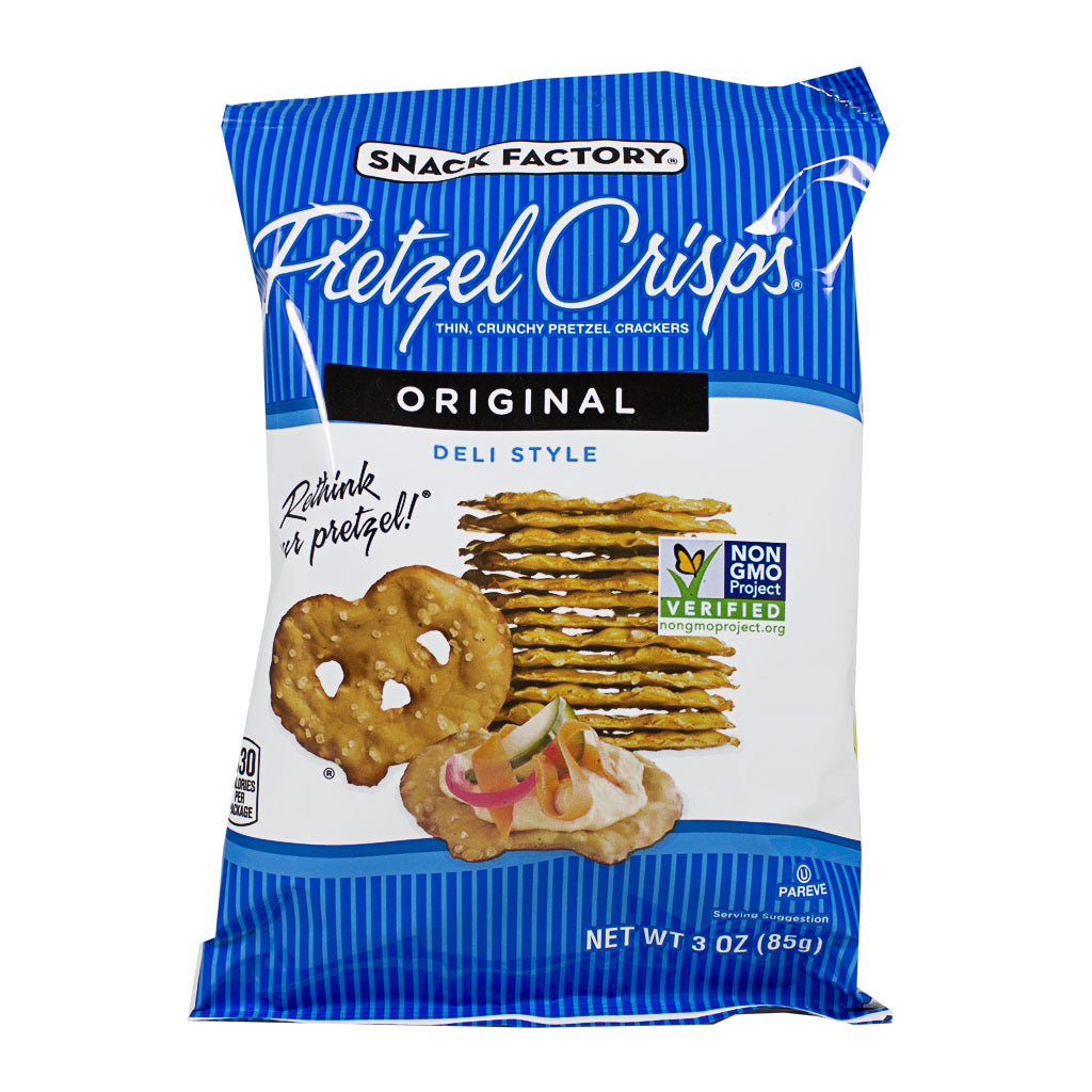 Wholesale NEW Snack Factory Pretzel Crisps Original Weiner's LTD