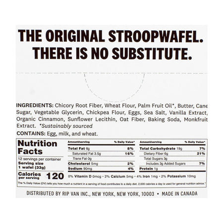 Rip Van Low Sugar Dutch Caramel & Vanilla Wafels- 1.16 oz