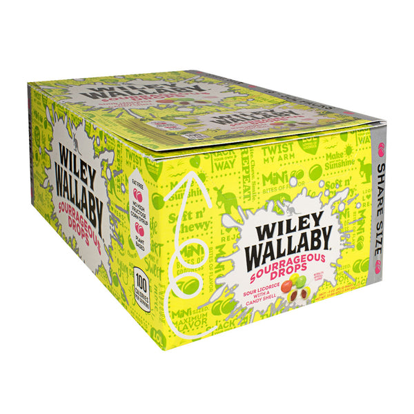 Wiley Wallaby Sourrageous Licorice Drops - 3 oz.