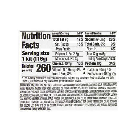 Starkist Lunch To Go Chunk Light Tuna in Water Kit