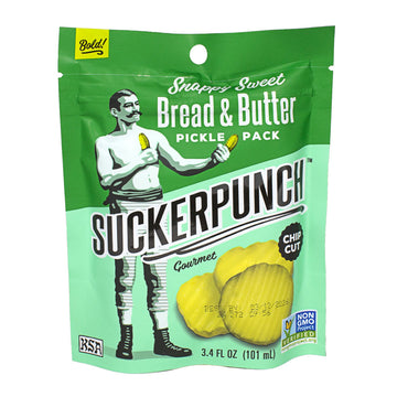 NEW Suckerpunch Gourmet Bread & Butter Pickle Chip Single Serve - 3.4 oz.