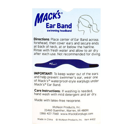 Mack's Ear Band Swimming Headband