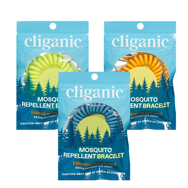 Wholesale Travel Size Cliganic Mosquito Repellent Bracelet - Pack of 1 -  Weiner's LTD