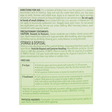 Natrapel 12 Hour Insect Repellent - One Individually Wrapped Wipe