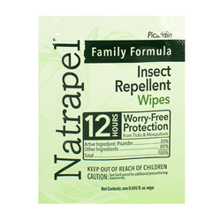 Natrapel 12 Hour Insect Repellent - One Individually Wrapped Wipe