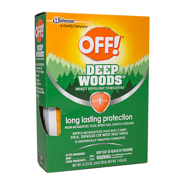 UNAVAILABLE - Off Deep Woods Insect Repellent Towelettes - Pack of 1 Foil Packet