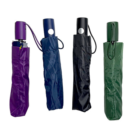 Weather Zone Umbrella Windproof Auto Super Mini 880, Assorted Solid Colors - 42"