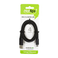 Hottips Elite Micro USB Charge & Sync Cable - 4 ft.