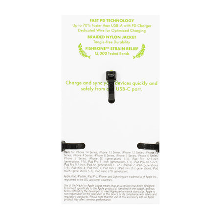 Hottips USB-C to Lightning Connector - 4 ft.