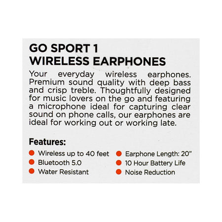 Wiresage Go Sport 1 Bluetooth Earphone