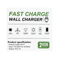 Zlite Dual USB Fast Wall Charger - 3.1 A