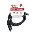 Zlite Fast Charging 3-in-1 Cable - 10 ft.