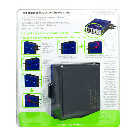 Travelsmart by Conair 4 USB A & C Worldwide Charger