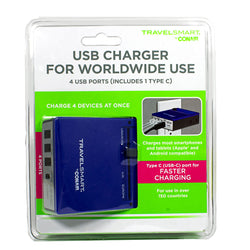 Travelsmart by Conair 4 USB A & C Worldwide Charger