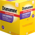 Dramamine Motion Sickness Less Drowsy Relief Tablets - Pack of 2