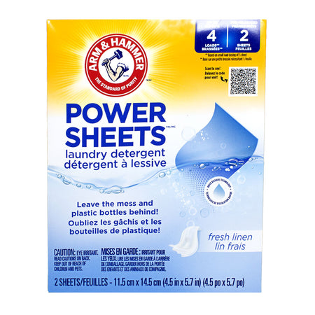 Arm & Hammer Power Sheets Fresh Linen Laundry Detergent - 2 ct.