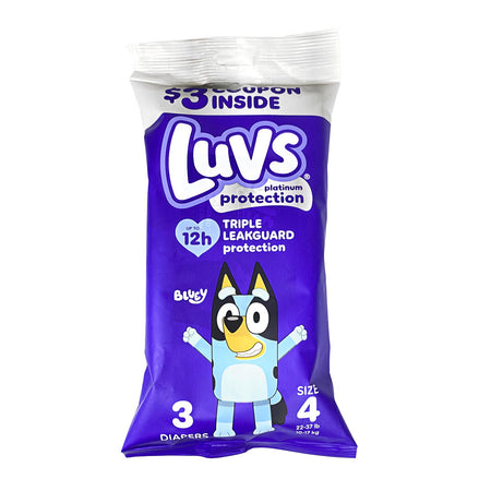 DBM - Luvs Platinum Diapers Size 4 - 3ct