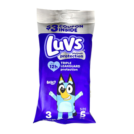 DBM - Luvs Platinum Diapers Size 5 - 3ct