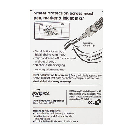 Avery  Hi-Liter -  Card of 2