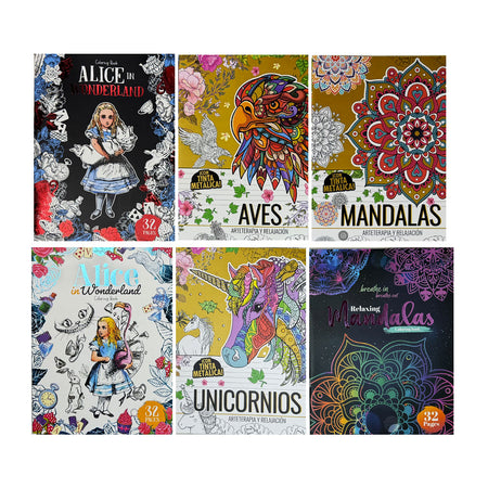 Adult Assorted Styles Coloring Books