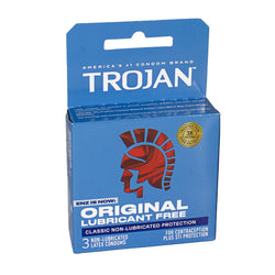 Trojan Enz Non-Lubricated Condoms - Box of 3