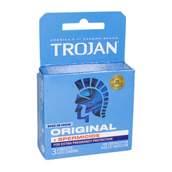 Trojan Enz Spermicidal Condoms - Box of 3
