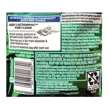 Cascade Complete Dishwasher Detergent, 4 Count