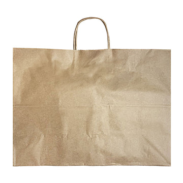 NEW Kraft Paper Shopping Bag 16 x 6 x 12"