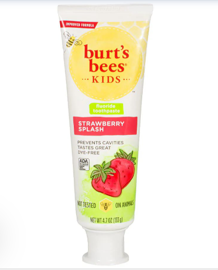 DBW- Burt's Bees Kid's Strawberry Splash Toothpaste- 4.7oz