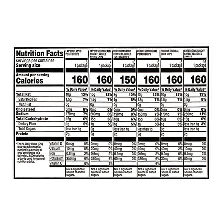 Frito -Lay Flavor Mix Chips & Snacks Variety Pack