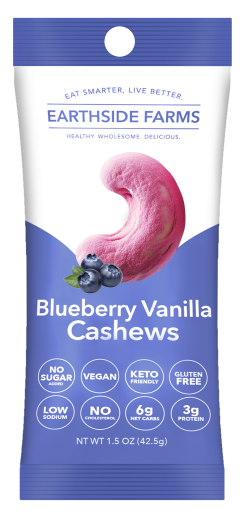 Earthside Farms Blueberry Vanilla Cashews- 1.5 oz
