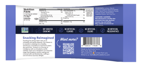 Earthside Farms Blueberry Vanilla Cashews- 1.5 oz