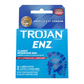 Trojan Enz Spermicidal Condoms - Box of 3