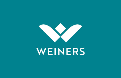 White 'WEINERS' logo on a teal background