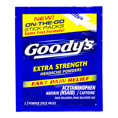 Goody's Extra Strength Headache Powder Sticks - Pack of 2