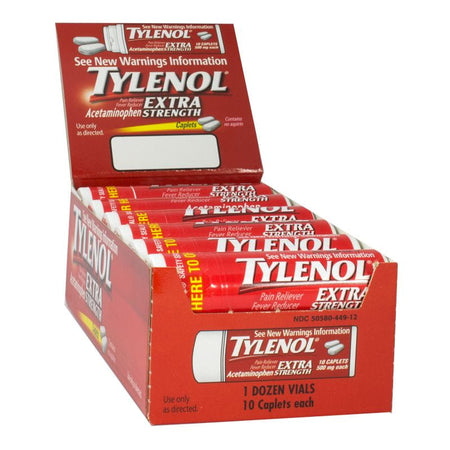 Tylenol Extra Strength - Vial of 10