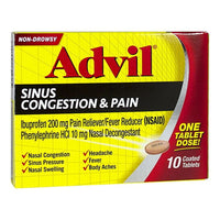 Advil Sinus Congestion & Pain - Box of 10