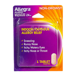UNAVAILABLE - Allegra Allergy 24 Hour Non-Drowsy Relief - Card of 1