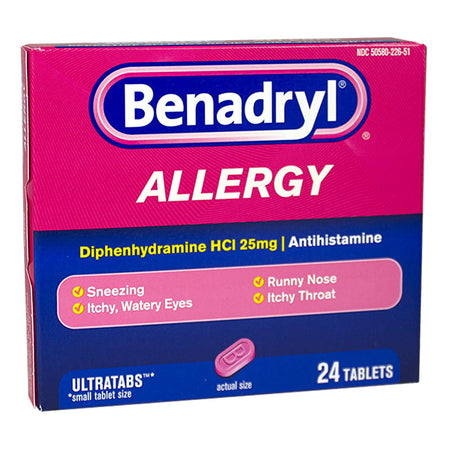 Benadryl Allergy Tablets - Box of 24