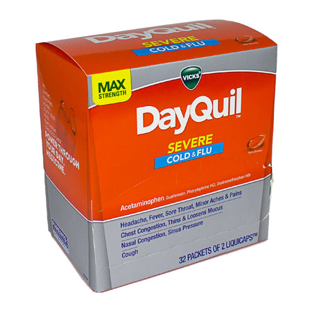 Vick's Dayquil Severe Cold & Flu Liquidcaps - Pack of 2