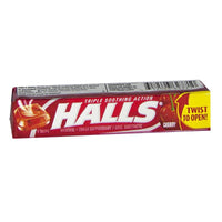 Halls Cough Suppressant Cherry Drops - Stick of 9 Drops
