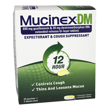 Mucinex DM Expectorant & Cough Suppressant - Pack of 2