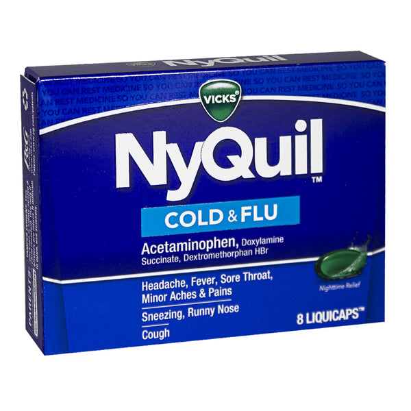 NyQuil Cold & Flu Relief - Box of 8
