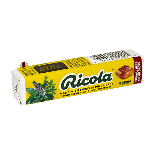 Wholesale Ricola Natural Herb Throat Drops - Stick of 9 - Weiner's LTD
