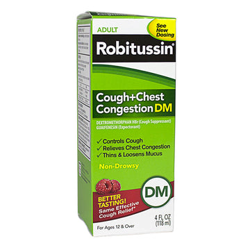 Robitussin Peak Cold Adult Cough & Chest Congestion - 4 oz.
