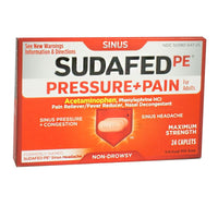 Sudafed PE Sinus Pressure + Pain - Box of 24